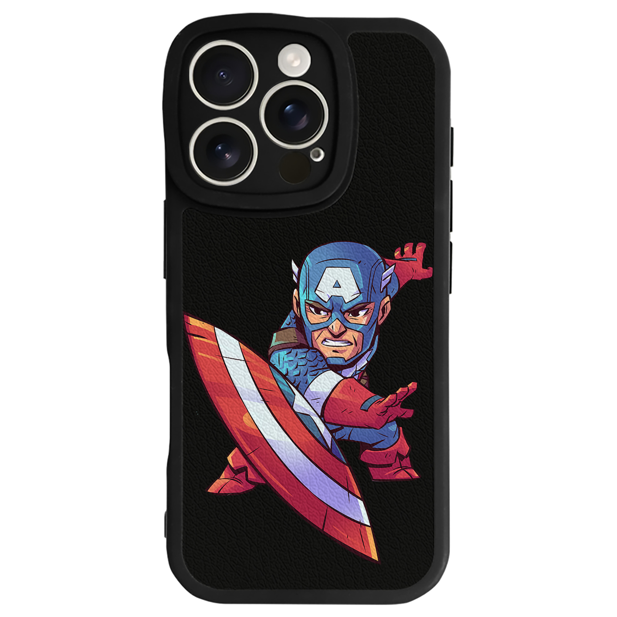（画像用） アベンジャーズ The Avengers 【iPhone 16シリーズ対応】シリコンスマホケース（レザー調） 材質：シリコン